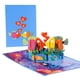 thumbnail image 1 of Tarjeta desplegable 3D "Feliz Día de San Valentín" - Cubierta de 19 x 15 cm - Regalo para esposa o novia, 1 of 5