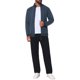 thumbnail image 2 of Sudadera deportiva de gimnasio para hombre con cremallera, cuello alto, manga larga, color sólido, talla S, azul marino, 2 of 6