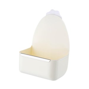 Ioensy - Comedero Colgante Para Jaula De Conejo, Práctico Cuenco Para Hámster, Cobaya, Color Blanco