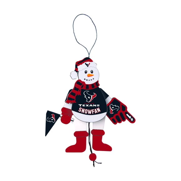 Adorno Boelter Brands 13 cm Muñeco de Nieve de los Houston Texans