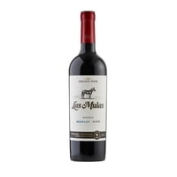Vino Tinto Merlot Botella 750 Ml Las Mulas