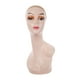 thumbnail image 3 of Cabeza de Maniquí Calva Femenina, Maniquí Liso para Pelucas, Color Naranja, 3 of 3