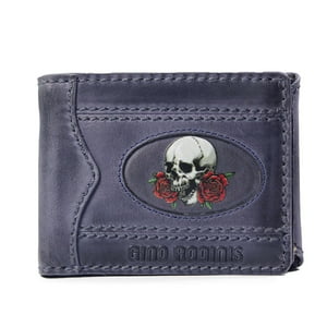 Gino Rodinis - Billetera Coco 991.2 Calavera / Azul