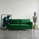 thumbnail image 1 of Sofa Milan 3C Con Resortes Pocket Tela Velvet Verde, 1 of 7