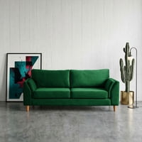 Latam Home - Sofa Milan 3C Con Resortes Pocket Tela Velvet Verde