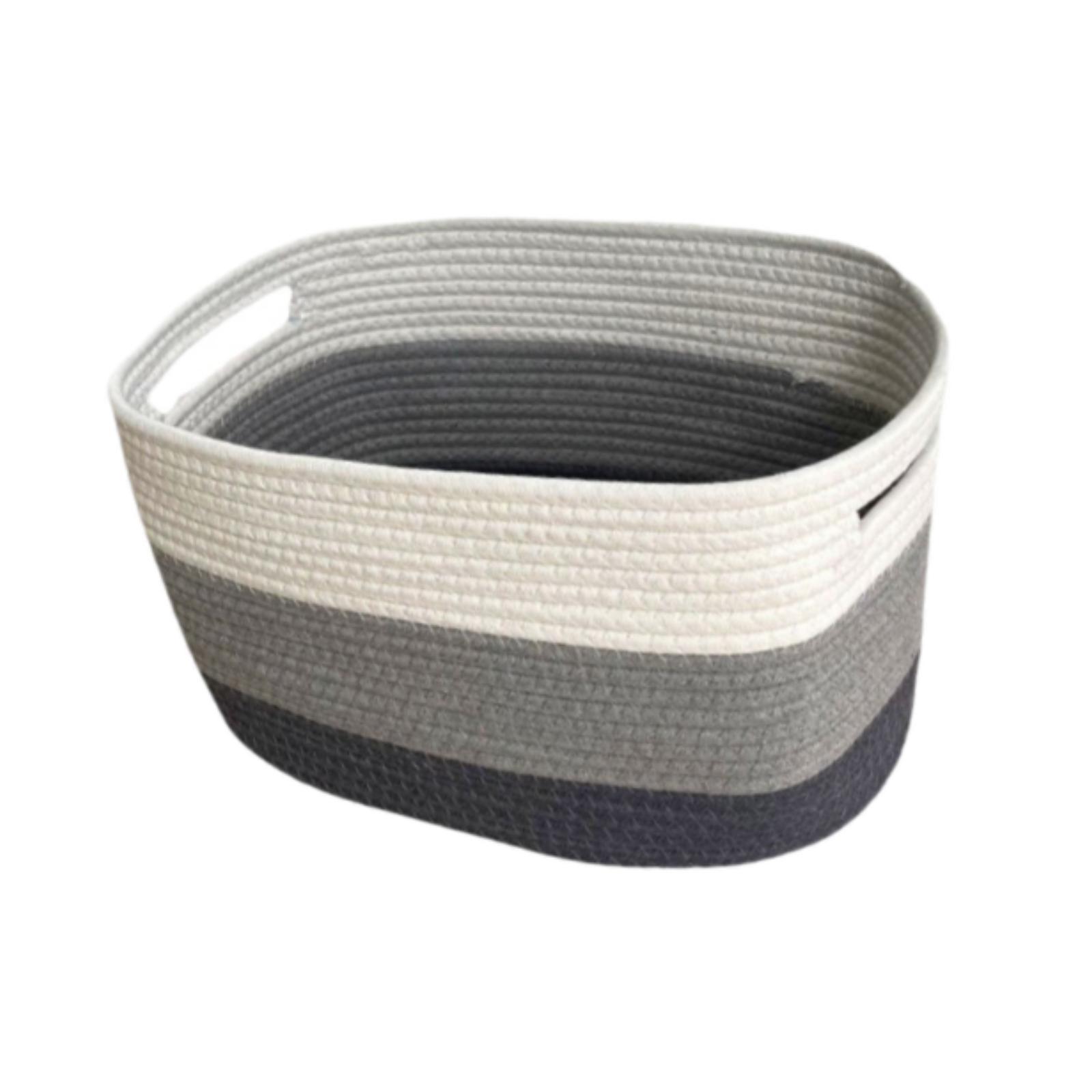 Bothyi - Cesta Tejida Práctica Para Guardar Ropa, Ideal Para El Hogar, El Dormitorio Y La Sala De Estar.