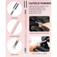 thumbnail image 3 of Cortaúñas Difenni Set de 4 piezas rosa para manicura y pedicura, 3 of 9