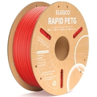 Filamento Para Impresora 3D Elegoo Rapid Petg, 1,75 Mm, Rojo, 1 Kg