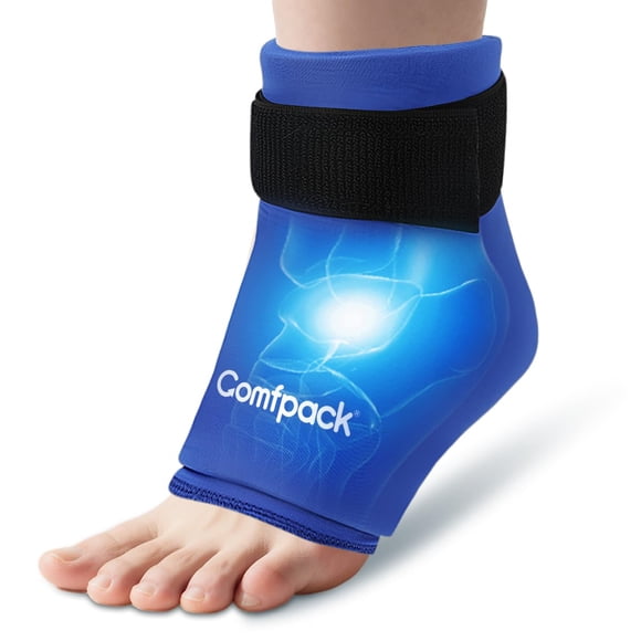 Envoltura de hielo para tobillo Comfpack, flexible, terapia de frío y calor