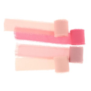 Bothyi - 4 Piezas De Cinta De Seda De Gasa De 5 Yardas Hechas A Mano Para Decoraciones, Envoltorios De Regalos, Color Rosa