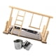 thumbnail image 1 of Parrot Wood Stand Activity Center Ladder W / Taza Soporte Natural Con 6,5 Cm De Tazas, 1 of 5