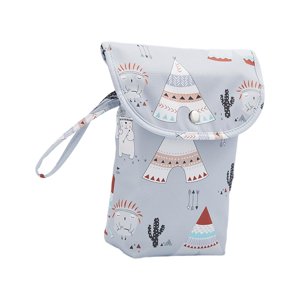 Magideal - Bolsa De Pañales Para Bebés, Bolsa De Transporte Portátil A Prueba De Agua, Bolsa De Almacenamiento De Pañales De Gran Capacidad, Bolsa De Pañales , De Dibujos Patrón De Dibujos Animados