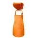thumbnail image 4 of Delantal Para Ni?os Juego De Gorro De Cocinero Bolsillo Frontal Con Babero Ajustable Para Hacer Manualidades Naranja Para Hornear M, 4 of 5