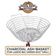 thumbnail image 2 of Cesta para cenizas de carbón de acero inoxidable grande Kick Ash Basket, 2 of 7