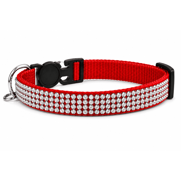 Collar de Seguridad para Gato Ajustable con Brillantes