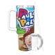 thumbnail image 3 of Paula y Amigos Vaso aislado de acero inoxidable con asa, diseño temático, regalo para familia, amigos y fans; incluye pajita y encaja en el portavasos estándar, 40 oz, 3 of 6