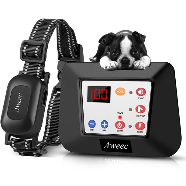 Cerca Inalámbrica para Perros Aweec, Alcance de 990 pies (≈ 297 m), Collar de Adiestramiento