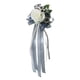 thumbnail image 1 of coche de la boda flor de seda artificial y decoración del partido de la cinta gris plata, 1 of 3