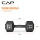 thumbnail image 4 of Mancuerna CAP Barbell de hierro fundido hexagonal 25 kg, negra, individual, 4 of 7