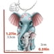 thumbnail image 4 of Heart-Shaped Elephant Pendant Necklace with Butterfly and Letter Charms - Perfect Mother's Day Gift, 4 of 4