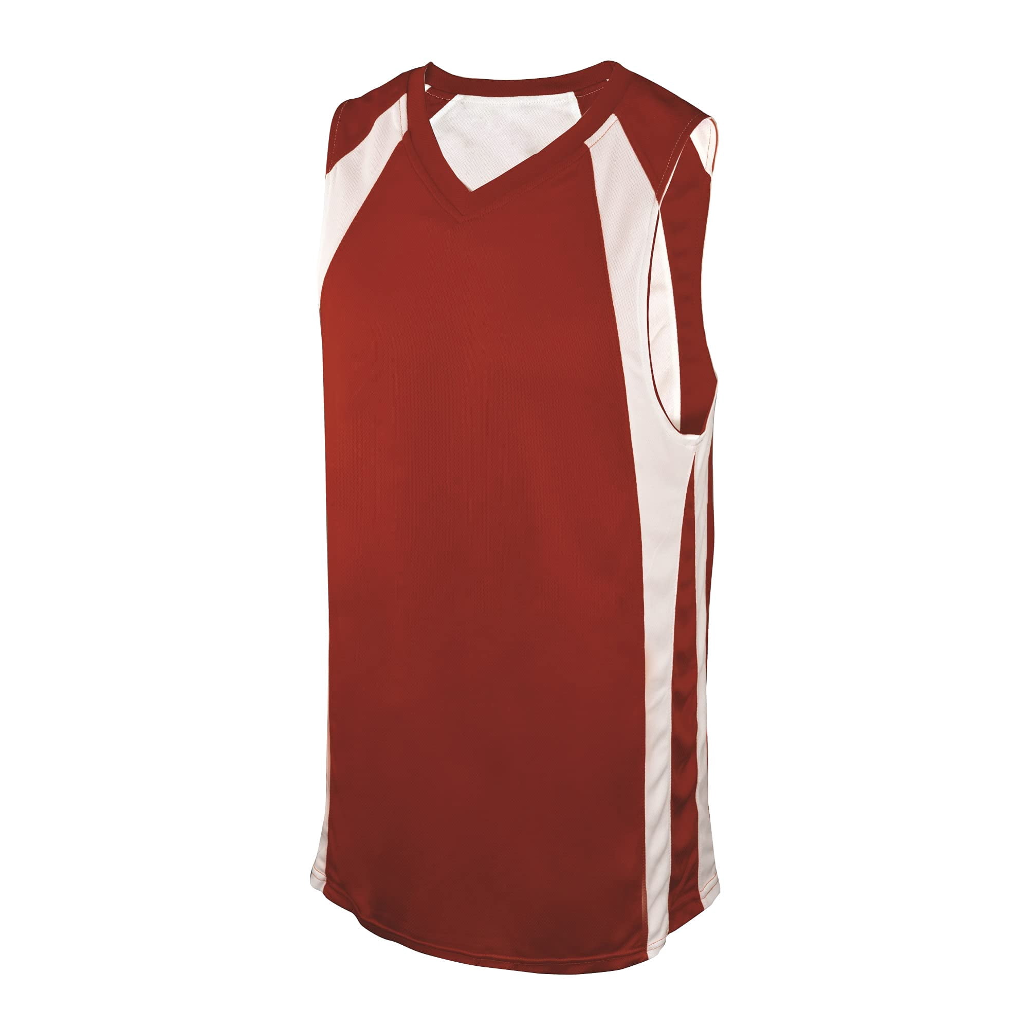 Camiseta De Baloncesto Martin Sports Rev Roja Y Blanca Para Adulto, Talla Grande