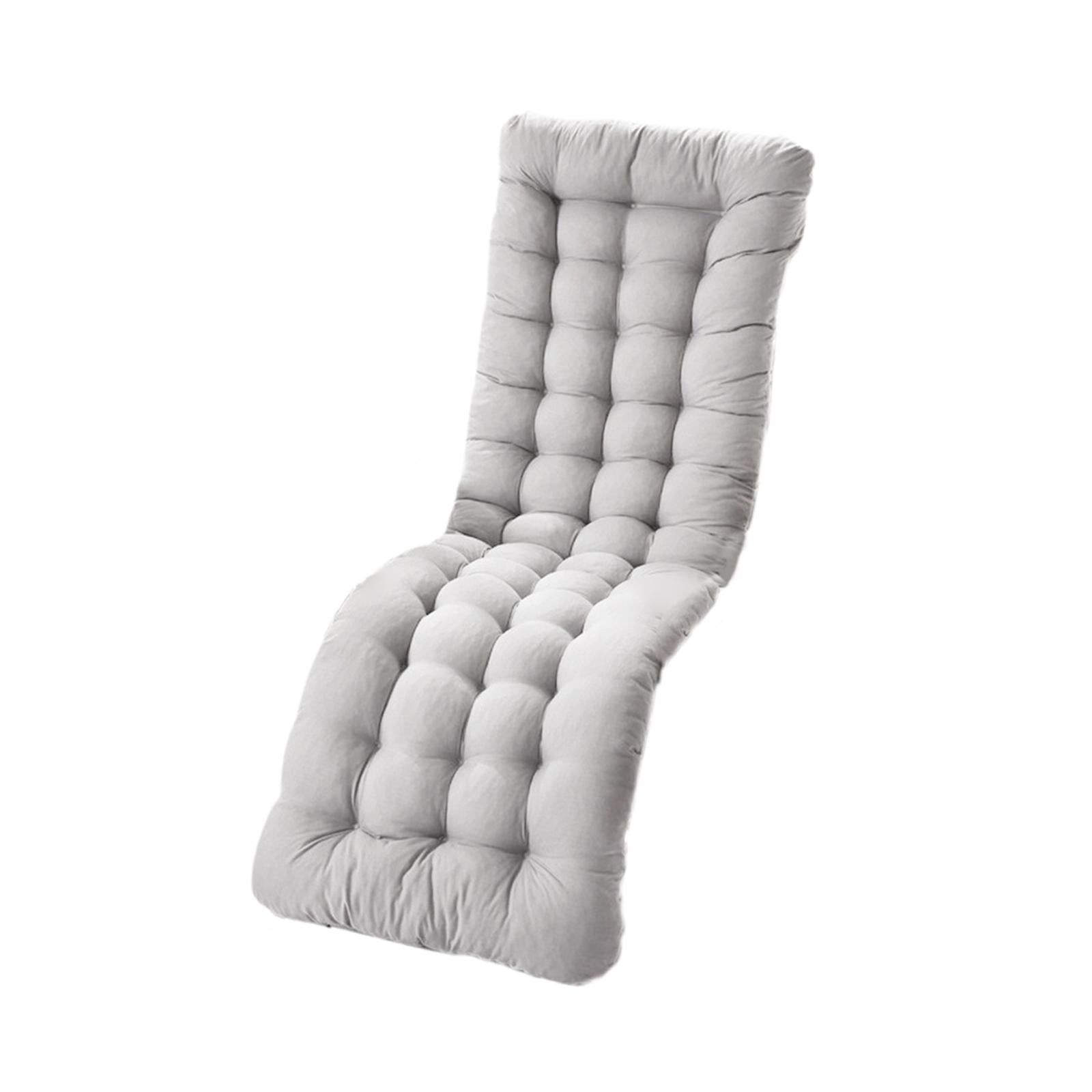 Magideal - Cojín Para Silla De Patio Con Respaldo Alto, 18,90 Pulgadas X 61,02 Pulgadas X 3,15 Pulgadas, Con Lazos De Sujeción, Fácil De Lavar, Grueso Y Ligero.