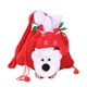 thumbnail image 3 of Bolsa De Regalo De Navidad, Saco De Regalo De Almacenamiento Rojo Con Asa De Transporte Práctica, Bolsa De Regalo, Oso, 3 of 4