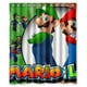 thumbnail image 1 of Cortina de ducha de Super Mario y Luigi, juego de cortina de baño con ganchos, tamaño 60 x 72 pulgadas, 1 of 3