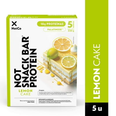 Barra De Proteína Notsnack Lemon Cake Caja 225 G Notco