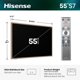 thumbnail image 2 of Hisense 55" S7 CanvasTV 4K Hi - QLED UHD Google Smart Art TV (55S7SG, 2026 Nuevo) - 144Hz, Modo Arte, Panel Antirreflejo, Dolby Vision HDR, Pantalla Hi-Matte, Marco y Soporte de Pared Ultradelgado, 2 of 15