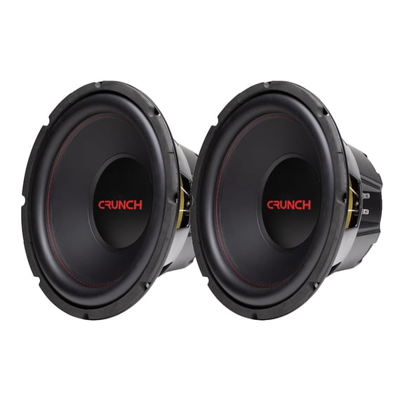 Subwoofer Crunch 30 cm 800 W RMS Pack de 2 con bobina dual