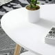 thumbnail image 4 of Mesa de centro triangular blanca 60x60x42 cm 2 niveles, 4 of 10