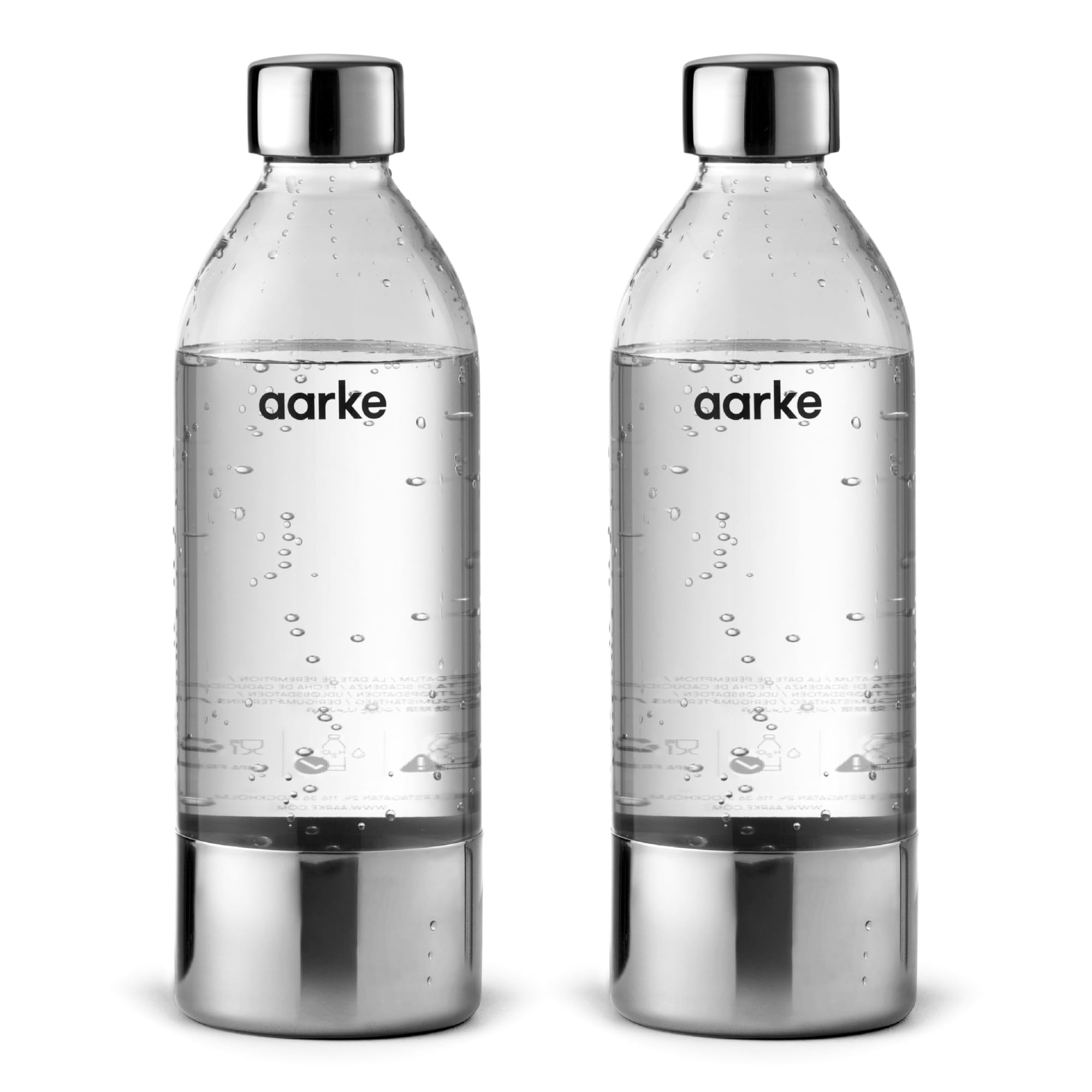 Botella Reutilizable Aarke Extra Pet De Acero Inoxidable De 800 Ml, Paquete De 2