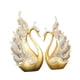 thumbnail image 2 of 2 Figuras De Cisne, Regalo único, Muñeco De Chuchería, Estatuilla De Cisne, Adorno De Animal Dorado, 2 of 5