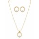 thumbnail image 2 of Conjunto Halo Brillante con baño de Oro 18k, 2 of 5