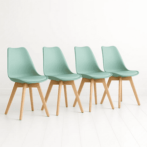 Klik Muebles - Pack De 4 Sillas Tulip Menta