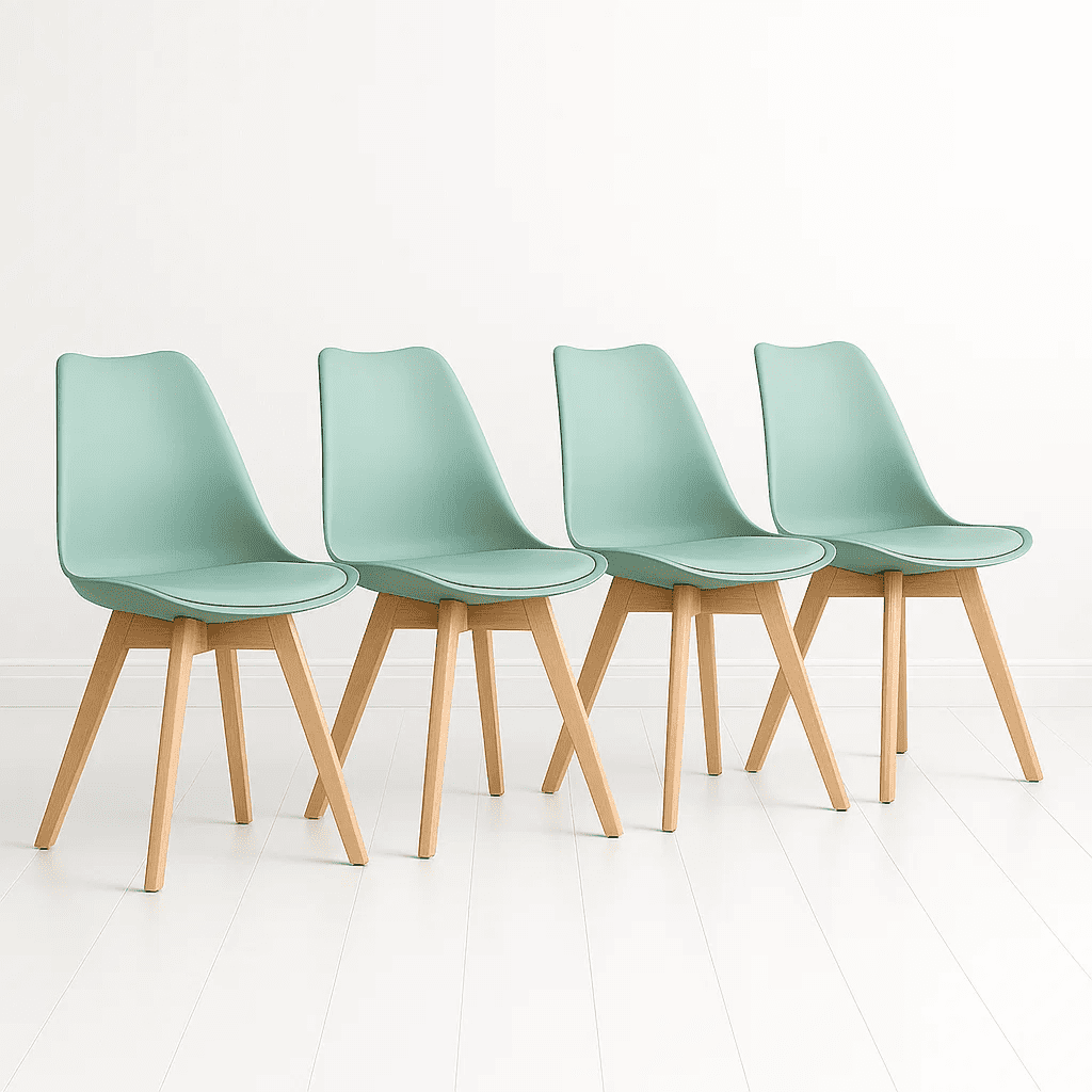 Klik Muebles - Pack De 4 Sillas Tulip Menta