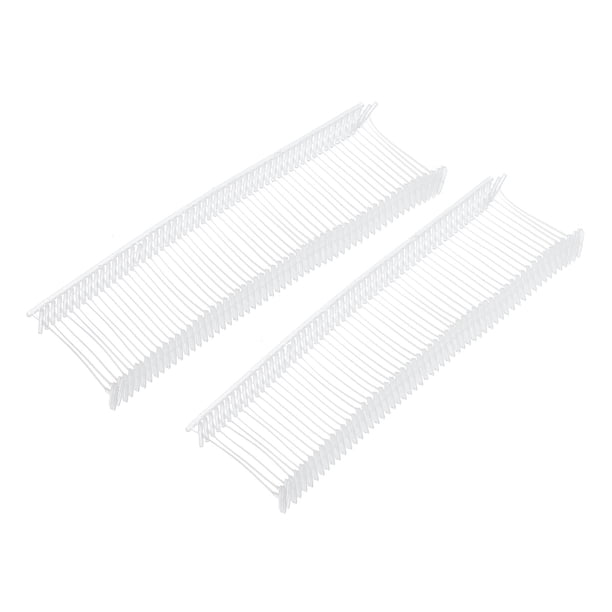 Uxcell 3000Pcs Sujetadores Estándar para Pistola de Etiquetas 1.3x0.3" Transparente Sujetadores de Etiquetas para Prendas