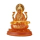 thumbnail image 3 of Hindú Saraswati Sentado En Figuras De Loto Escultura India Para Escritorio Naranja, 3 of 3