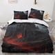 thumbnail image 2 of Juego de funda nórdica 3D Castillo Oscuro con diseño de arquitectura terrorífica. Juego de ropa de cama con funda de almohada y funda de cama de microfibra con cremallera., 2 of 3