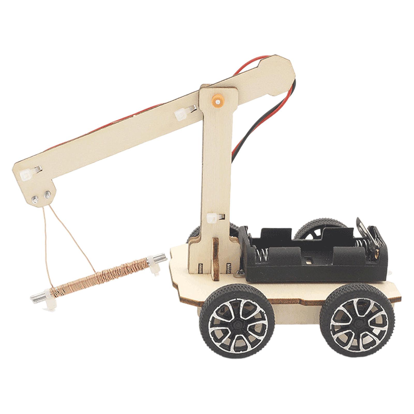 Bothyi - Kit De Grúa De Manivela Para Hacer Uno Mismo: Juguete Creativo De Madera Para Aprender A Hacer Manualidades Para Niños