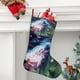thumbnail image 2 of Space Ghost Tema: Calcetines de Navidad, fino lino blanco para colgar en escaleras y chimenea, decoración navideña para el hogar, regalo de Navidad. 45cm × 32cm, 2 of 5