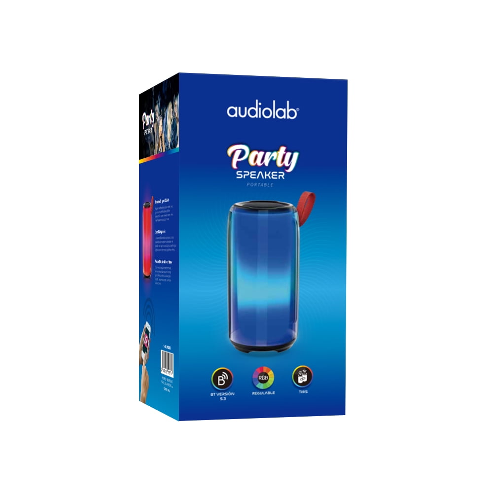 Audiolab - Parlante Inalámbrico Con Luz Rgb - Party Speaker I104oml9324bk