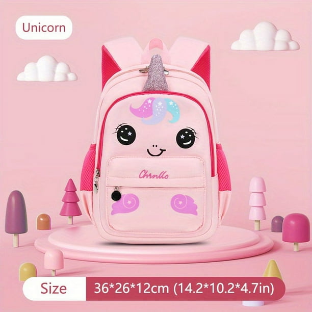 Kids New Cartoon Cute Backpack, Lightweight Breathable School Bag For Aged 3-6 Boys And Girls, Waterproof Kindergarten Backpack With Anti-Lost Leash