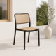 thumbnail image 2 of Silla de Restaurant o Terraza Comedor Hoffman Enrejada - Negra, 2 of 7