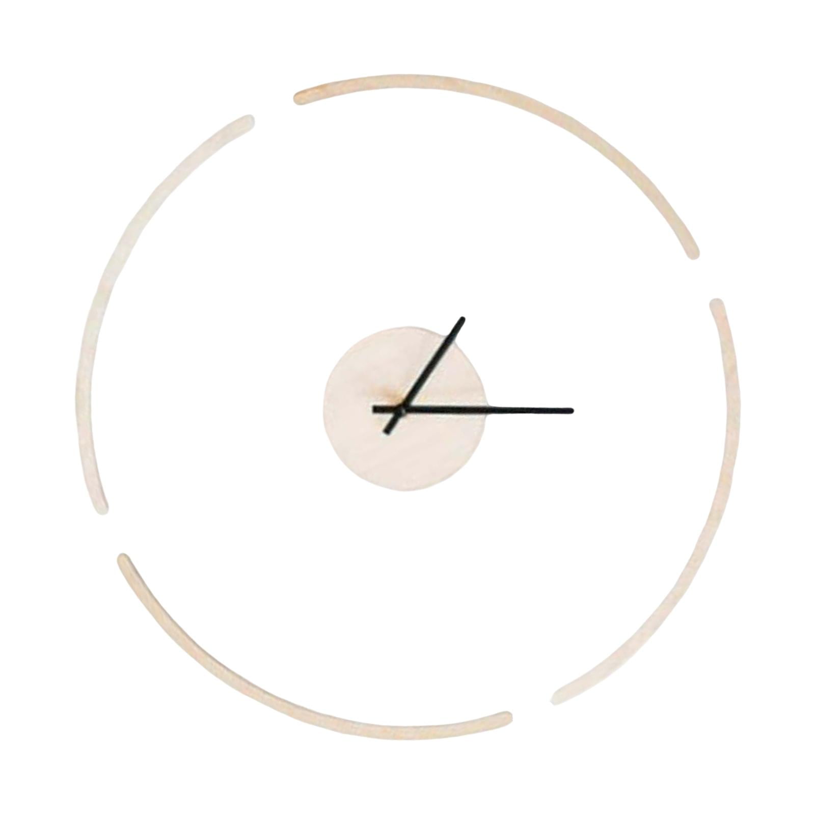 Magideal - Reloj De Pared Suspendido Moderno, Decorativo Nórdico, Ligero, Elegante, Grande, 30 Cm, Simple Para El Hogar, Hotel, Bar, Decoración De Pared, Adorno, Color Madera
