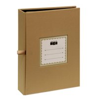 Vgo - Album Hojas Negras Con Tapa De Tela. Para Ensobrar 10X15 Cm / 100F