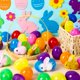 thumbnail image 2 of Rellenos para huevos de Pascua Aurdox, set de 24 con conejitos de peluche, 2 of 7