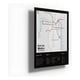 thumbnail image 1 of Cartel Metálico Mapa Metro De Santiago Blanco, 1 of 2