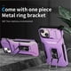 thumbnail image 4 of Funda Armada para iPhone 14 Plus con Tapa Deslizante y Soporte Magnético Giratorio Morado, 4 of 5